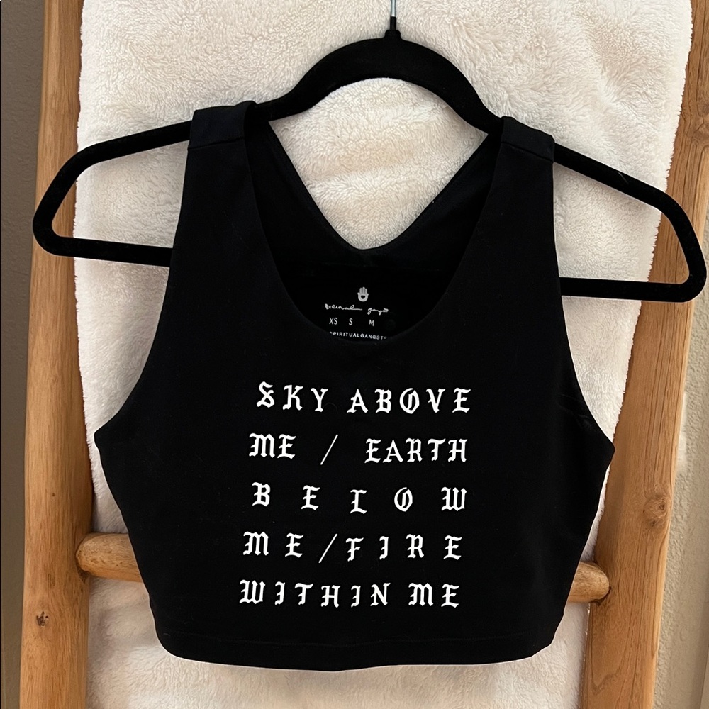 Spiritual Gangster Black Sports Bra